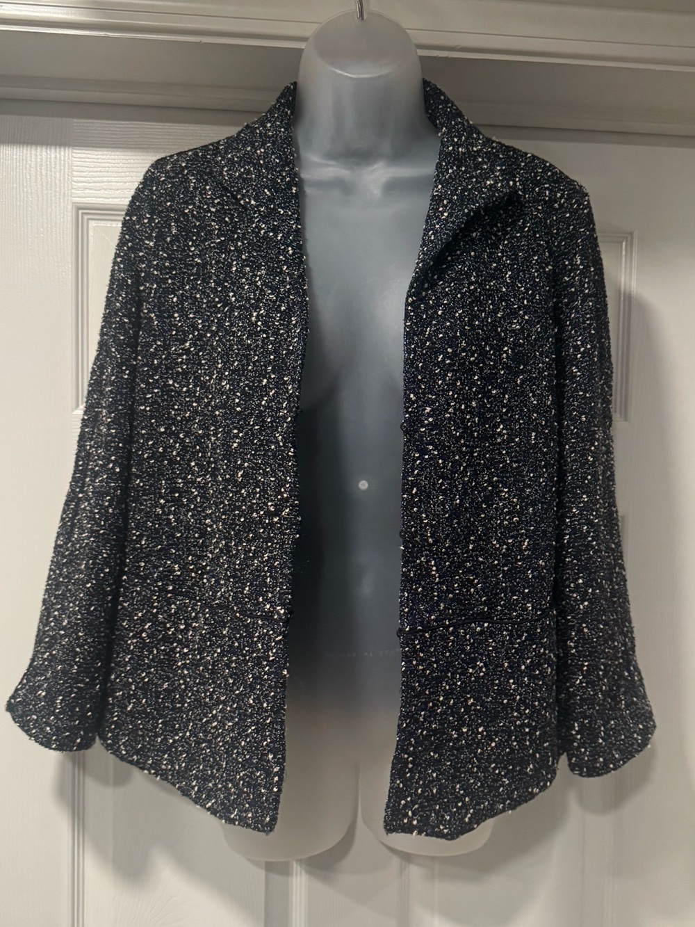 Lafayette 148 New York Flecked Boucle Textured Jacket